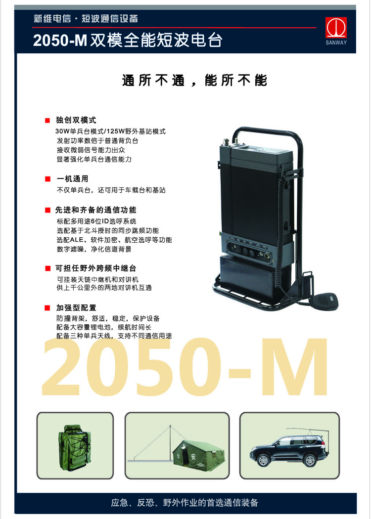 2050-M全能應急短波電臺